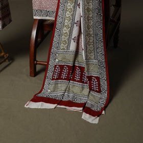 Bagh hand block print natural dyed cotton 3pc unstitched