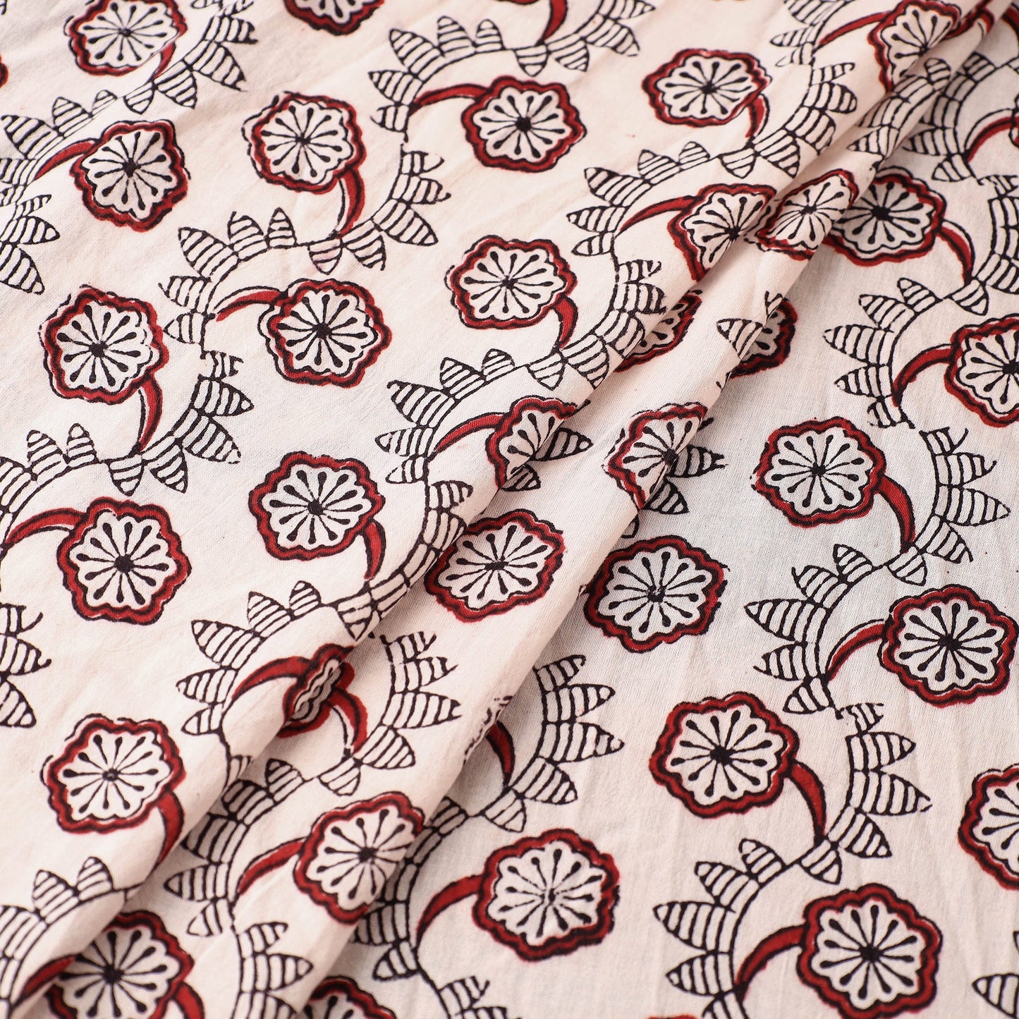  Bagh Hand Block Printed Mul Cotton Fabric 04 