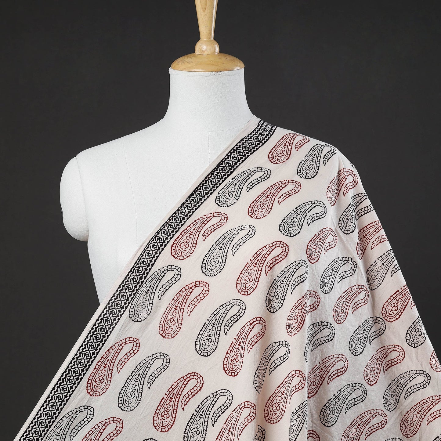  Bagh Block Printed Natural Dyed Cotton Fabric 