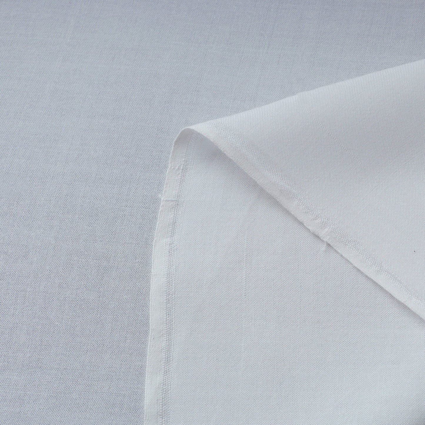 White - bamboo silk natural dyed pure handloom plain fabric