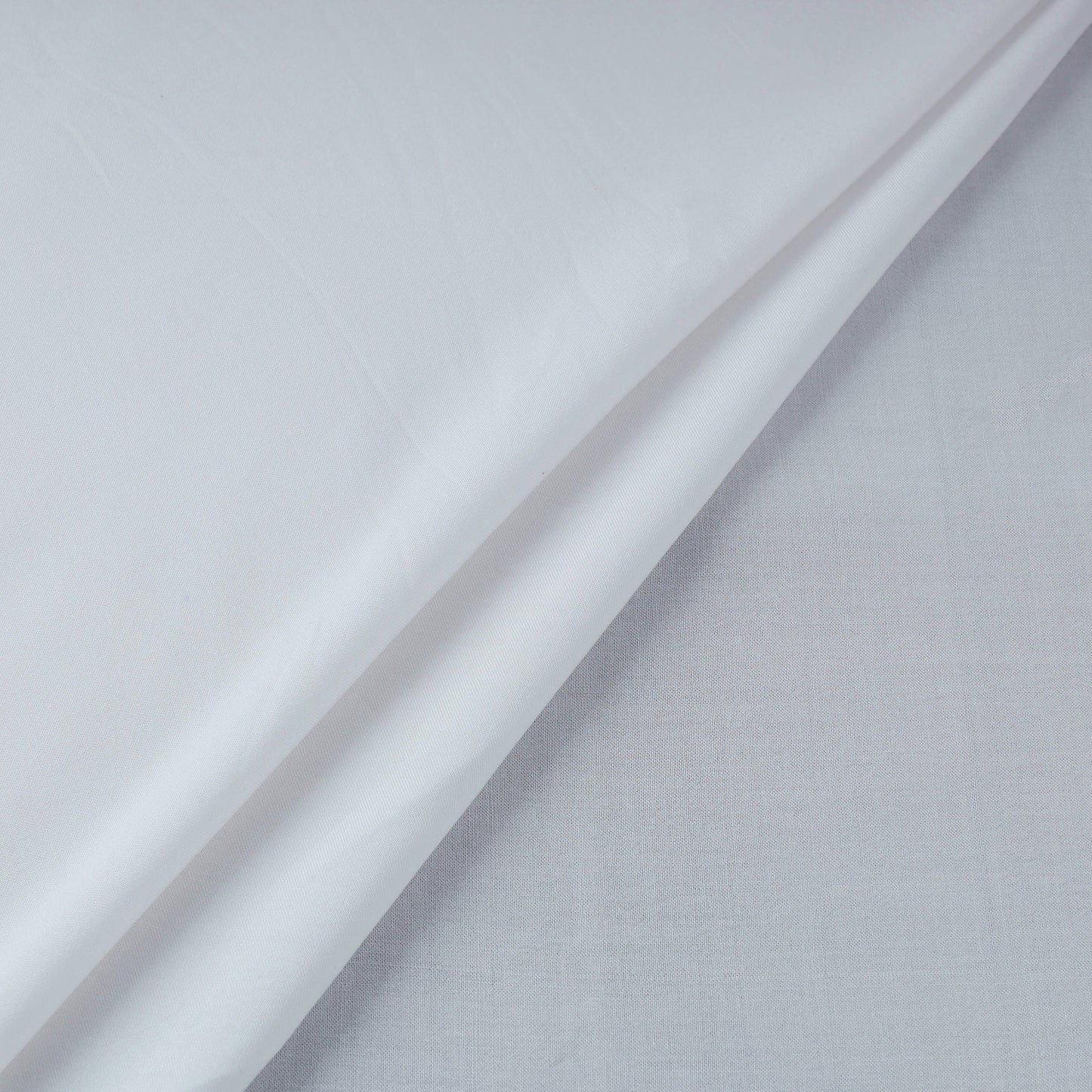 White - bamboo silk natural dyed pure handloom plain fabric