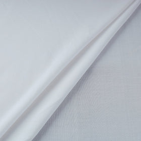 White - bamboo silk natural dyed pure handloom plain fabric