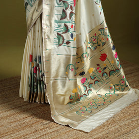 Bangalore silk paithani saree 02 - handcrafted