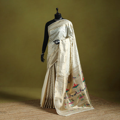 Bangalore silk paithani saree 04 - handcrafted