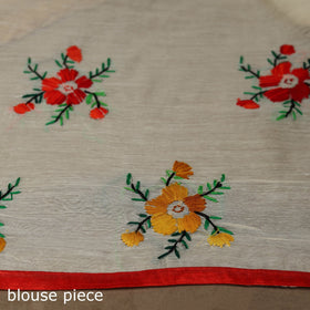 Bengal chanderi silk hand embroidered saree 08 - handcrafted