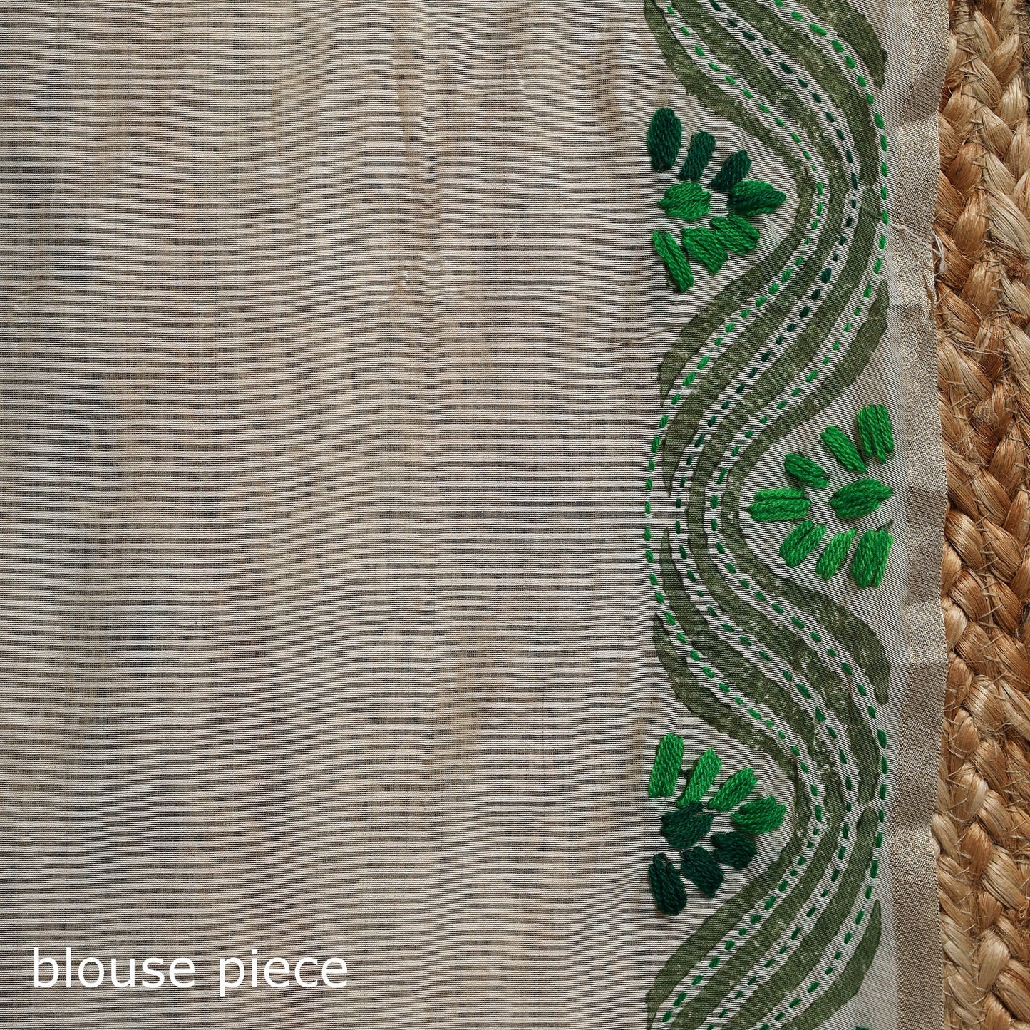 Bengal hand embroidery silk cotton kantha saree 01