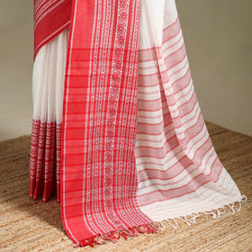 White - bengal handwoven cotton begumpuri saree 21