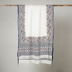 Buy Bengal Kantha Embroidered Cotton Handloom Dupatta Online at iTokri.com