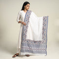 Buy Bengal Kantha Embroidered Cotton Handloom Dupatta Online at iTokri.com