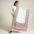  Bengal Kantha Embroidered Cotton Handloom Dupatta 