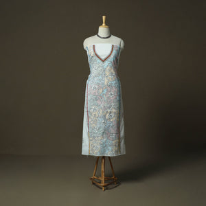 Bengal kantha hand embroidered cotton unstitched kurta