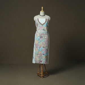 Bengal kantha hand embroidered cotton unstitched kurta