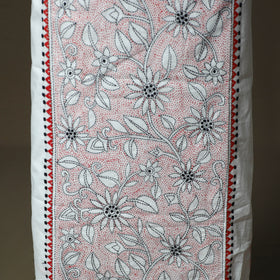Bengal kantha hand embroidered cotton unstitched kurta