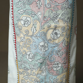 Bengal kantha hand embroidered cotton unstitched kurta