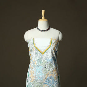 Bengal kantha hand embroidered cotton unstitched kurta