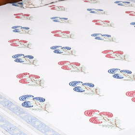 Cotton double sanganeri bed sheet set (108 x 90 in) 02