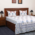 Cotton double sanganeri bed sheet set (108 x 90 in) 02