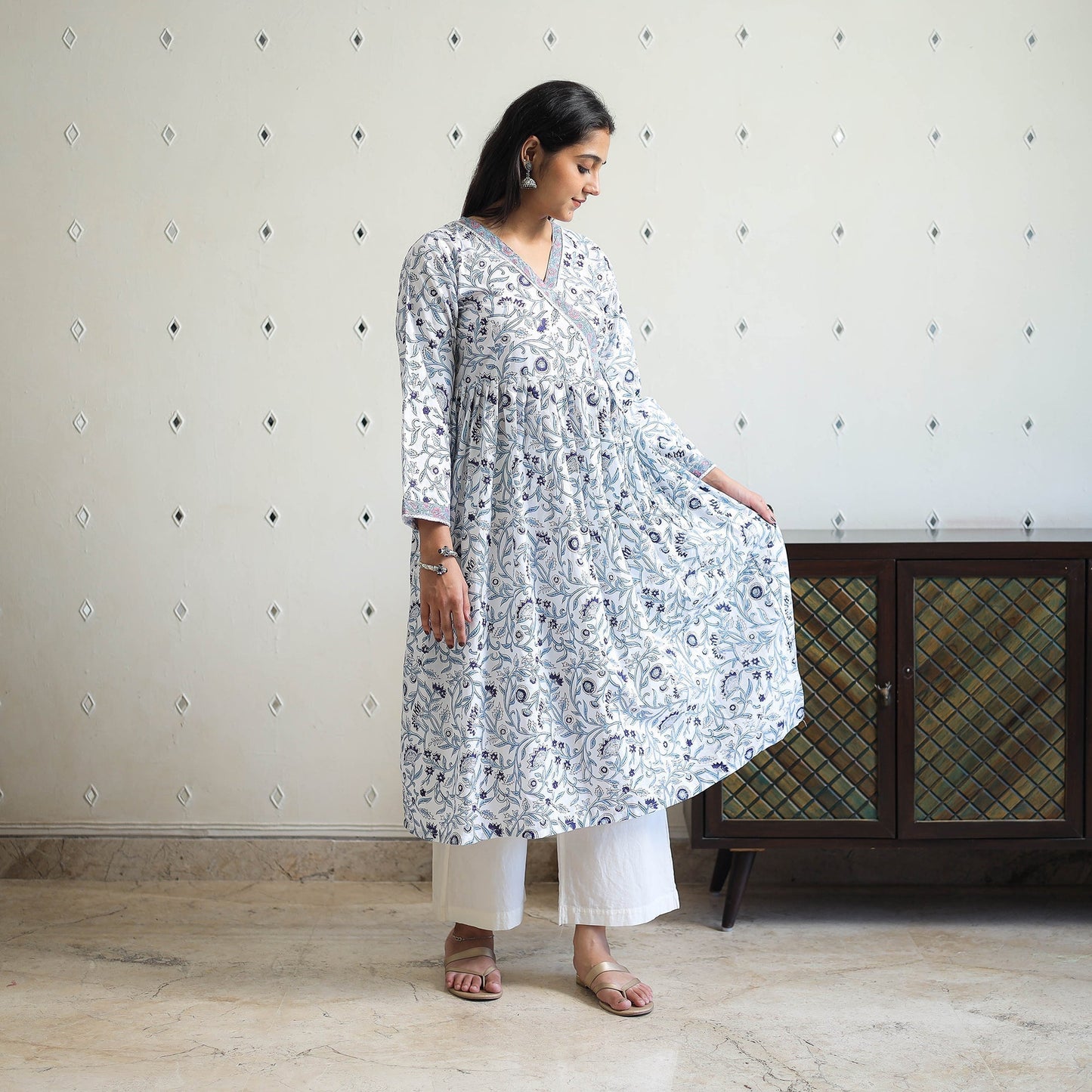 Buy Sanganeri Print Kurta for Women Online in India