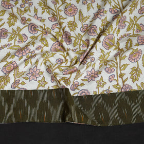 Block print cotton sanganeri blouse piece 01 - handcrafted