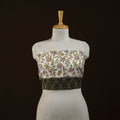 Block print cotton sanganeri blouse piece 01 - handcrafted