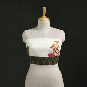 Block print cotton sanganeri blouse piece 12 - handcrafted