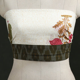 Block print cotton sanganeri blouse piece 12 - handcrafted