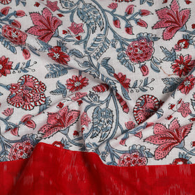 Block print cotton sanganeri blouse piece 19 - handcrafted
