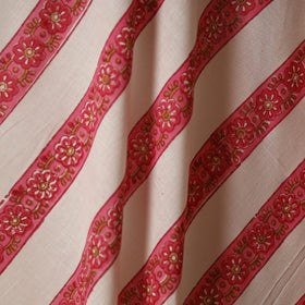 White - cotton sanganeri fabric 14 - handcrafted