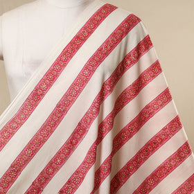 White - cotton sanganeri fabric 14 - handcrafted