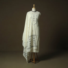 Burdwan jamdani handloom cotton 2pc unstitched dress