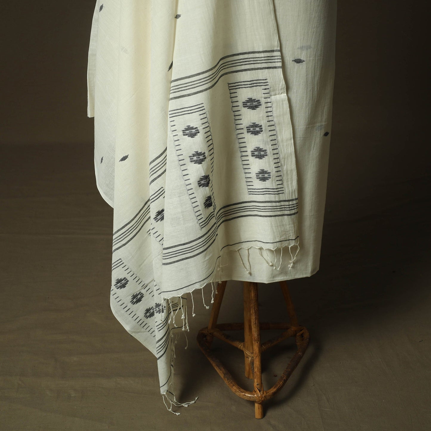 Burdwan jamdani handloom cotton 2pc unstitched dress