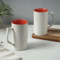  White Ceramic Mugs 