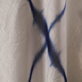 White - chanderi silk tie-dye shibori fabric 04