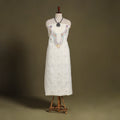 Chikankari with Parsi Style Embroidery Cotton Kurta Material