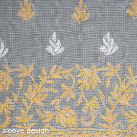Chikankari Tepchi Hand Embroidery Kota Cotton Kurta Material