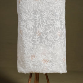 Chikankari Tepchi Hand Embroidery Kota Cotton Kurta Material