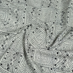 Cotton Bengal Kantha Stitch Blouse Piece 