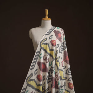 Cotton central asian pochampally ikat fabric 03