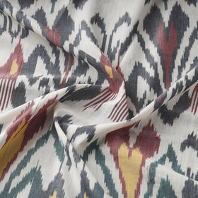 Cotton central asian pochampally ikat fabric 23