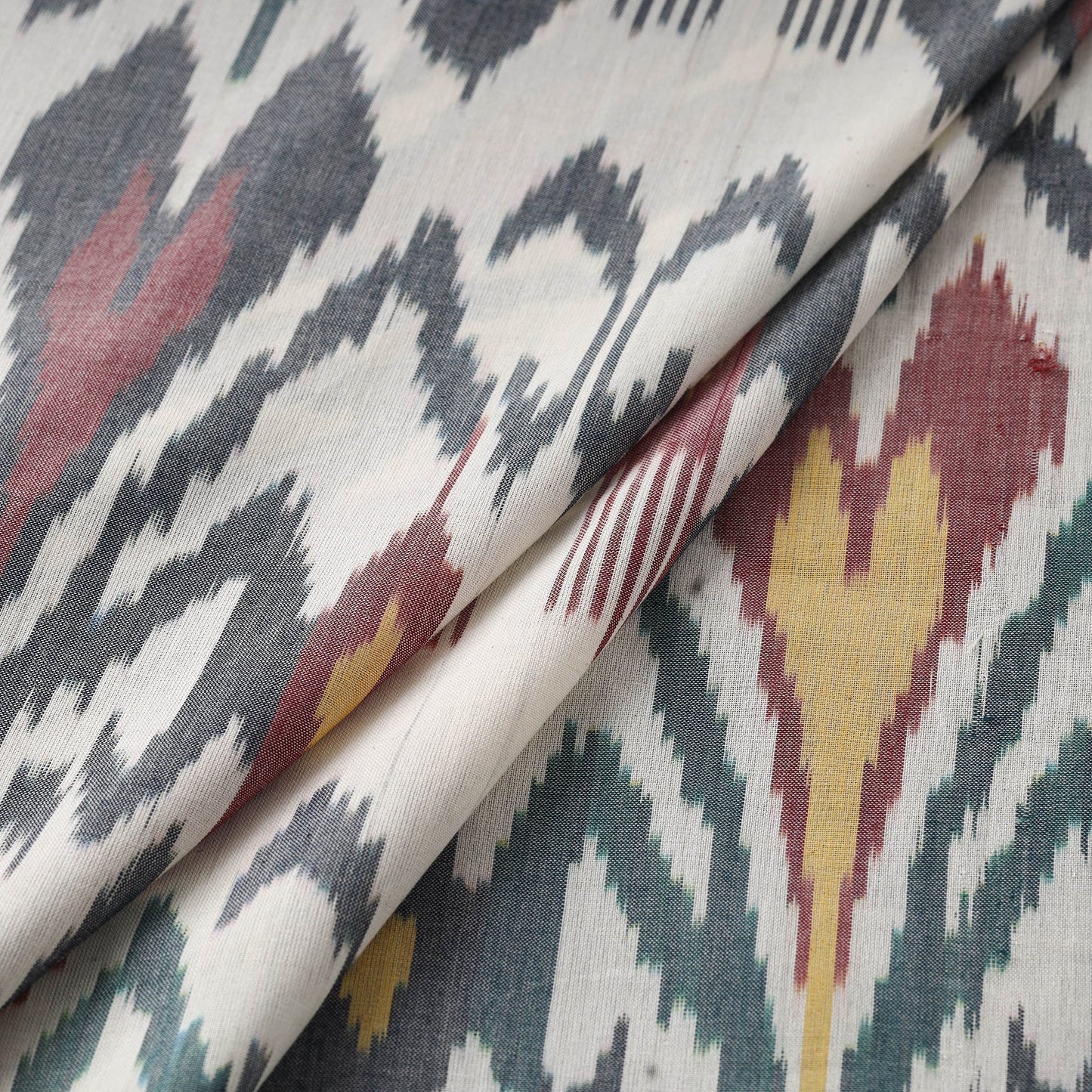 Cotton central asian pochampally ikat fabric 23
