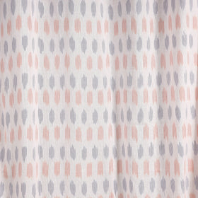 White - cotton door pochampally ikat curtain (7 x 3 feet)