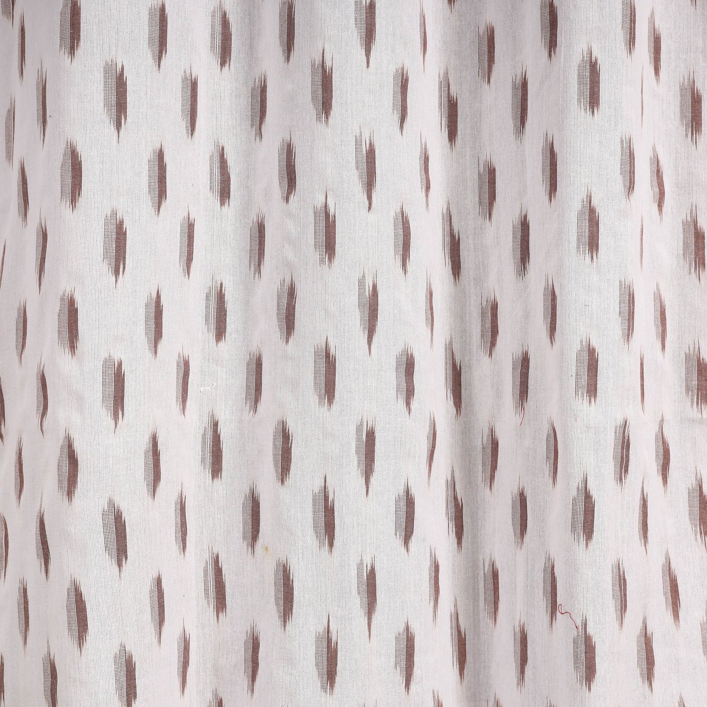 White - cotton door pochampally ikat curtain (7 x 3 feet)