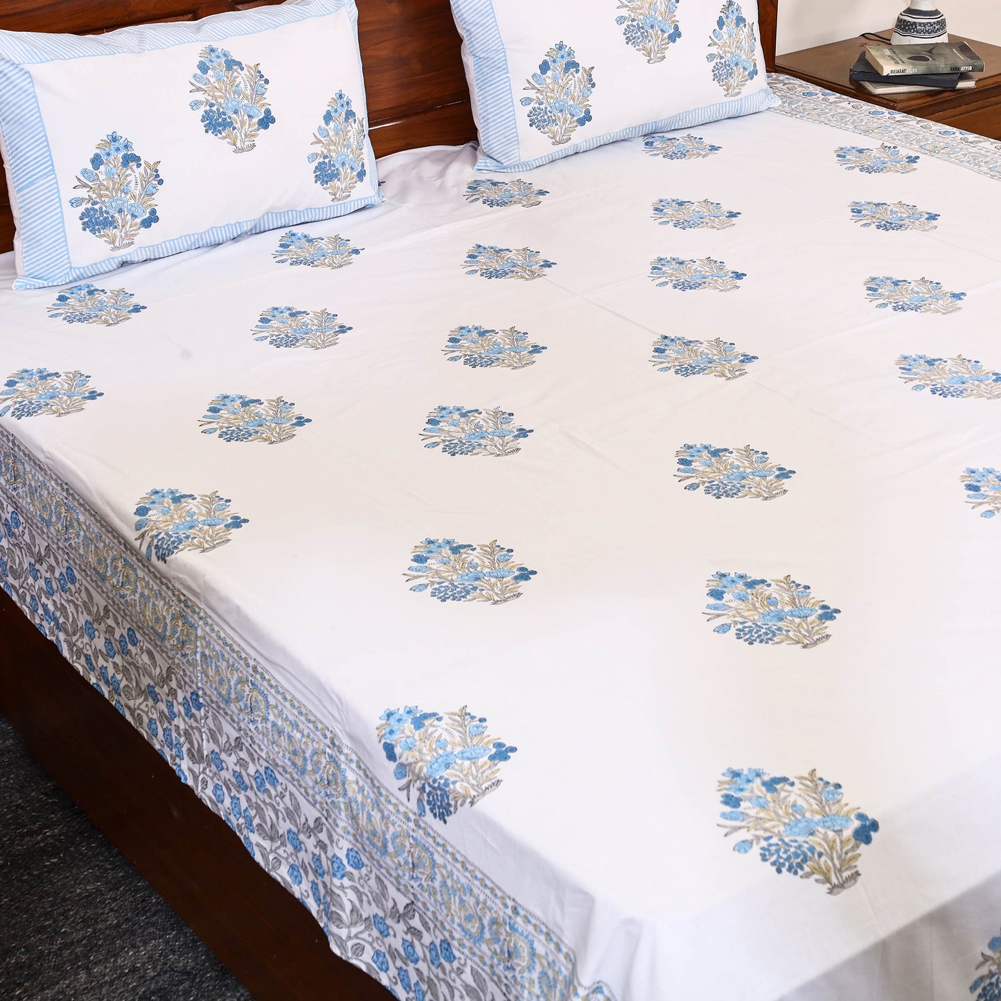 Sanganeri Double Bed Cover