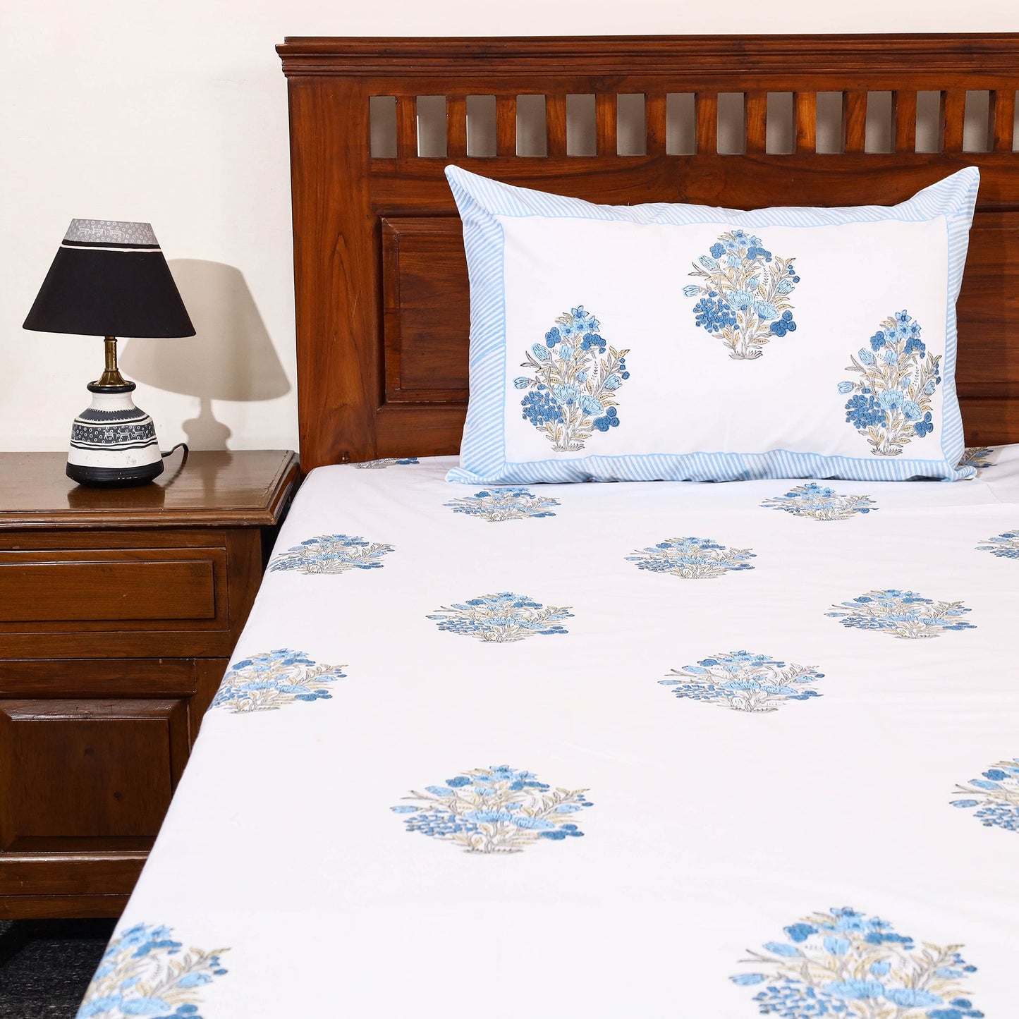Sanganeri Double Bed Cover