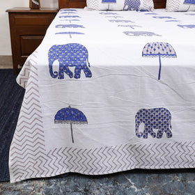 Cotton double sanganeri bed sheet set (108 x 90 in) 02