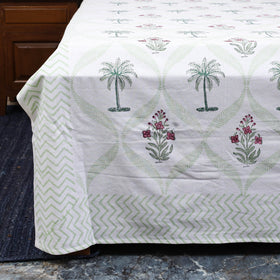 Cotton double sanganeri bed sheet set (108 x 90 in) 05