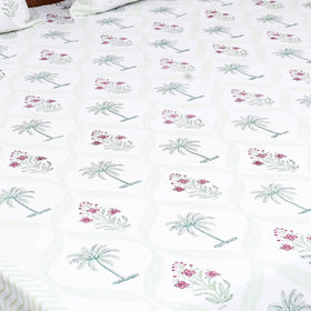 Cotton double sanganeri bed sheet set (108 x 90 in) 05