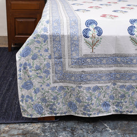 Cotton double sanganeri bed sheet set (108 x 90 in) 02