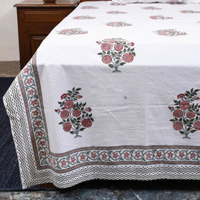 Cotton double sanganeri bed sheet set (108 x 90 in) 08