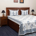 Cotton double sanganeri bed sheet set (108 x 90 in) 08